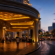 Las Vegas casino hotel editorial illustration