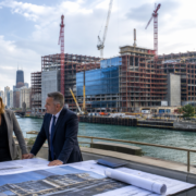 Unbranded Chicago casino construction and civic planning scene