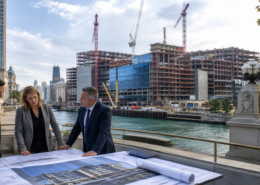 Unbranded Chicago casino construction and civic planning scene