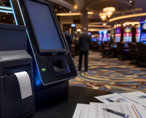 Unbranded casino technology kiosk and strategic review documents