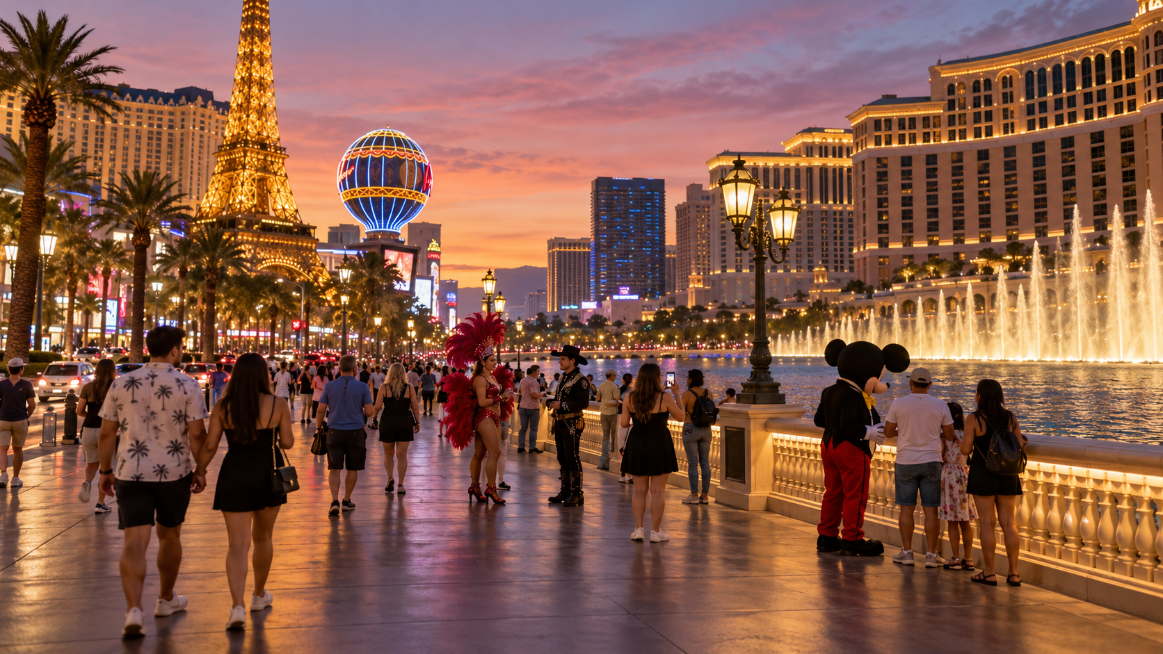 Editorial illustration for Las Vegas Tourist Tipping: New Warnings Follow Strip Performer Fight