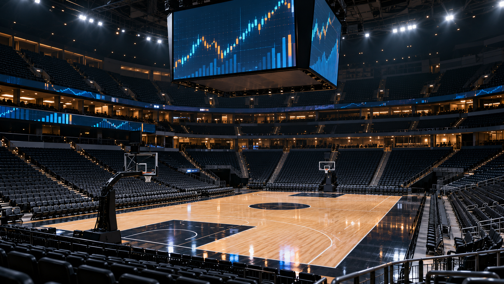 Editorial illustration for NBA Prediction Markets: League Names Kalshi and Polymarket Preferred Partners