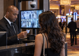 Editorial illustration for Peppermill Facial Recognition: Former Guard Raises Questions About False Matches
