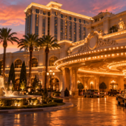Editorial illustration for Steve Wynn Las Vegas Return: Mirage History Brings a Controversial Figure Back to the Spotlight